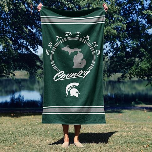 Northwest Michigan State Spartans NCAA Homebreak Beach Towel 2 Pack 30 x 60 Inches in Saudi Arabia