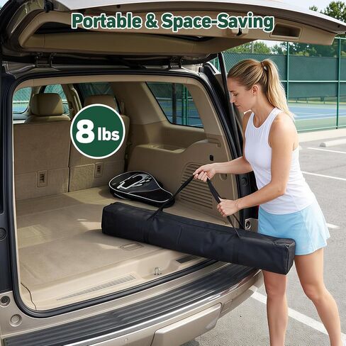 YooKoo Pickleball Basket with Lockable Wheels, Collapsible Pickleball Hopper Holds Up to 100 Balls, Sports Equipment Organizer Suitable for Ball Court, School, Garage in Saudi Arabia