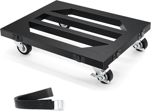 Nefish 2 Pack Furniture Dolly 16" X 12" Heavy Duty 2000Lbs Connectable Moving Dollies with 4 Wheels Iron Flat Dolly for Moving Boxes,Furniture, Appliances in Kuwait