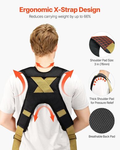 VEVOR Moving Straps, Supports up to 1000 lbs, 2-Person Lifting and Moving System with 2 Harness & 2 Load-Bearing Straps, Adjustable Lifting for Furniture Appliances Mattresses in Saudi Arabia