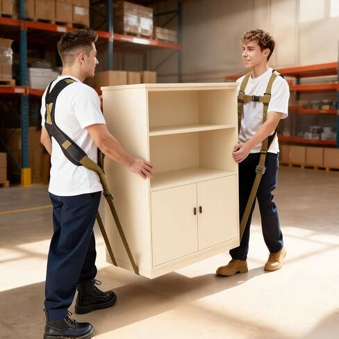 VEVOR Moving Straps, Supports up to 1000 lbs, 2-Person Lifting and Moving System with 2 Harness & 2 Load-Bearing Straps, Adjustable Lifting for Furniture Appliances Mattresses in Saudi Arabia
