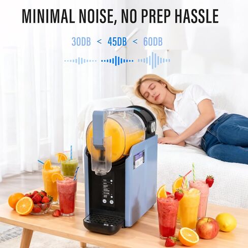 Lifecreek 98oz Slushie Machine for Home with No Ice Needed, 6 Preset Programs, Self-Cleaning Function, Quiet Operation, Perfect for Making Frozen Margaritas, Milkshakes, Smoothies, Frappes, Blue in Saudi Arabia