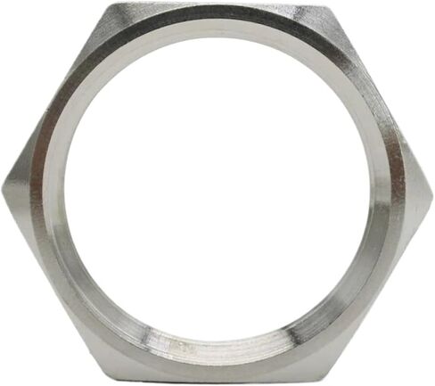 304 Stainless Steel Internal Thread Hexagonal Lock Thin Nut 1/8 "1/4" 3/8 "1/2" 3/4" 1 "1-1/4" 1-1/2 "2" 3" 4 "nut Fittings(4 PCS_1/4") in Saudi Arabia