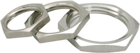 304 Stainless Steel Internal Thread Hexagonal Lock Thin Nut 1/8 "1/4" 3/8 "1/2" 3/4" 1 "1-1/4" 1-1/2 "2" 3" 4 "nut Fittings(4 PCS_1/4") in Saudi Arabia