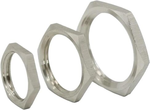 304 Stainless Steel Internal Thread Hexagonal Lock Thin Nut 1/8 "1/4" 3/8 "1/2" 3/4" 1 "1-1/4" 1-1/2 "2" 3" 4 "nut Fittings(4 PCS_1/4") in Saudi Arabia