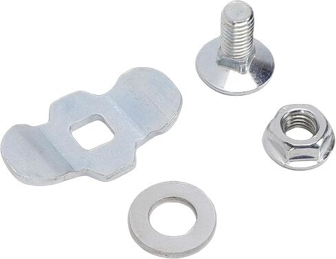 L Track Threaded Stud Fittings, Galvanized Iron Double Lug Stud Nut M8x20 6000lb Capacity, Quick Install L Track Hardware for Truck Bed Trailer Pickup RV Cargo Control (Silver) in Kuwait