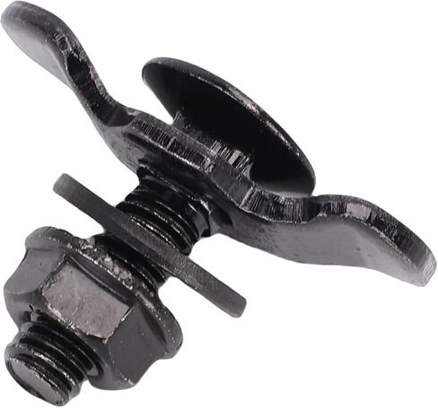 L Track Double Lug Threaded Stud Nut Fittings, Galvanized Iron M8x30 L Track Threaded Stud Fittings, 6000lb Load Capacity for Pickup RV ATV Truck Trailer Cargo Control (Black) in Kuwait