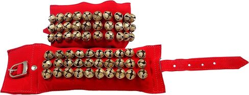 GHUNGROO VELVET PAD 3 LINE, GHUNGRU 3 LINE VELVET PAD, VELVET PAD GHUNGROO 3 LINE 30 Bells (RED) in Kuwait