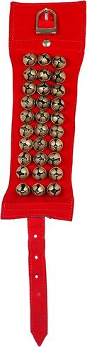 GHUNGROO VELVET PAD 3 LINE, GHUNGRU 3 LINE VELVET PAD, VELVET PAD GHUNGROO 3 LINE 30 Bells (RED) in Kuwait