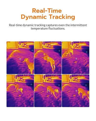 GT16S Thermal Imaging Camera with Smart AI Scene Detection, Thermometer Mode, 240×240 UIRA-IR Resolution, -4°F-1202°F Temp Alarm, 11h Runtime, Infrared Camera for HVAC Home Inspection in Kuwait