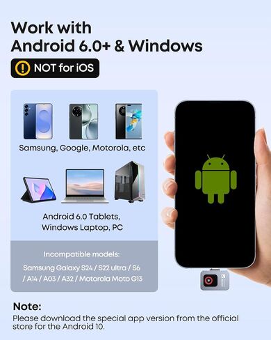 Thermal Master P2 - Thermal Camera for Android, 512×384 Super Resolution Infrared Imager with 1.5℃ PCB Accuracy, Hotspot Tracking, -4℉ to 1112℉ High Temp, Plug & Play, Grey in Kuwait