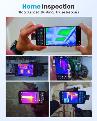 Thermal Master P2 - Thermal Camera for Android, 512×384 Super Resolution Infrared Imager with 1.5℃ PCB Accuracy, Hotspot Tracking, -4℉ to 1112℉ High Temp, Plug & Play, Grey in Kuwait