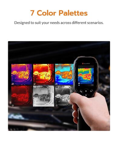 GT16S Thermal Imaging Camera with AI Scene Detection & Thermometer Mode, 240×240 UIRA IR Resolution, -4°F~1202°F, 25Hz,11H Battery,<50mK NETD Infrared Camera for HVAC Building Home Inspection in Kuwait