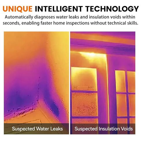 Handheld Thermal Imager, 320 x 240 TISR Resolution, 7–15-Hour Battery Life, 240 x 240 Infrared Resolution, -4°F to 1022°F, Automatic Storage, 25 Hz Infrared Camera, with high/Low Temperature Alarms in Kuwait