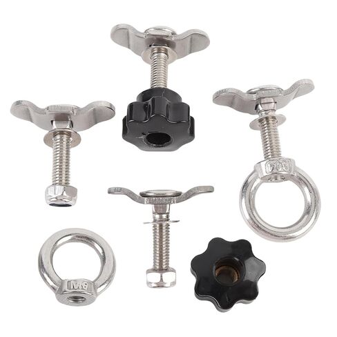 L Track Double Lug Threaded Stud, Stainless Steel Cargo Studs, 5500 Lbs Breaking Strength Stud for Truck Bed, Trailer Cargo Control, Pickup, RV & ATV, Pack of 6 (M8*40mm) in Kuwait