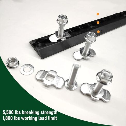 L Track Double Lug Threaded Stud, Stainless Steel Cargo Studs, 5500 Lbs Breaking Strength Stud for Truck Bed, Trailer Cargo Control, Pickup, RV & ATV, Pack of 6 (M8*40mm) in Kuwait