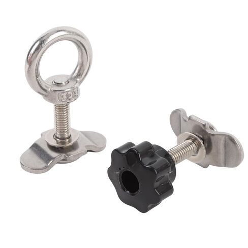 L Track Double Lug Threaded Stud, Stainless Steel Cargo Studs, 5500 Lbs Breaking Strength Stud for Truck Bed, Trailer Cargo Control, Pickup, RV & ATV, Pack of 6 (M8*40mm) in Kuwait