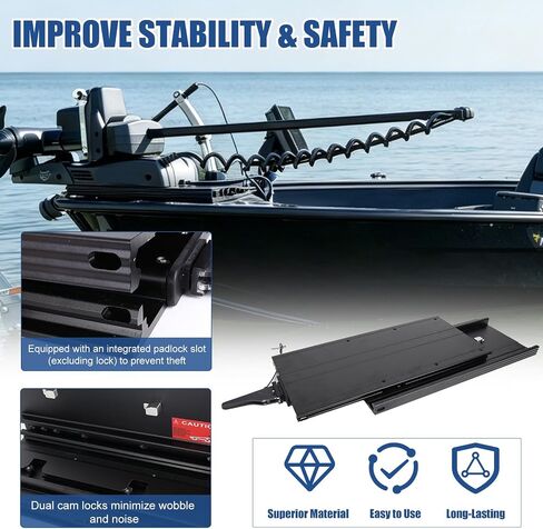 دعامة إطلاق سريع MKA-57 1854057 متوافقة مع محرك التصيد Terrova وRiptide Terrova وUlterra وRiptide Instinct، ودعامة تثبيت مع شريحة 10 بوصات in Kuwait