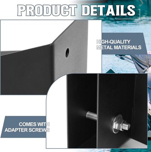 1 Pair of Outboard Motor Storage Brackets, Compact Lightweight Storage Brackets in Kuwait