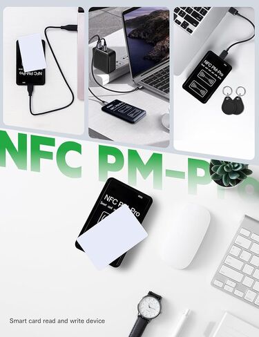 IC&ID RFID Reader Writer,RFID Copier Applicable to IC 13.56 MHz and ID 125-500 KHz,RFID Cloner for:ID/CUID/FUID/UFID/GDM/5200/5577/8265/8268/4305/HID-125K Cards,Not Used for iOS in Kuwait