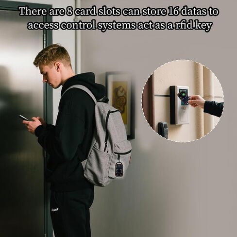 RFID Reader Writer Full Function RFID Emulator RFID Writer Copier Smart Card Duplicator Multiple ID IC Cards Replacement Convenient RFID Key Fob Solution for Access Control Systems in Kuwait