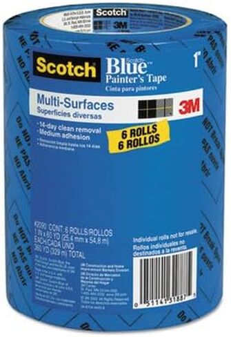 SCOTCHBLUE Painter's Tape, 3" CORE, 0.94" X 60 YDS, Blue, 6/Pack in Kuwait