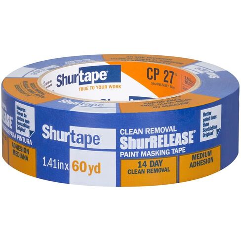 24-لفة من شريط لاصق 1.41 بوصة × 60 ياردة 202879 ShurRELEASE شريط لاصق للرسام لإزالة الأوساخ in Kuwait