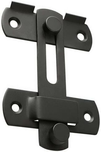 Slide Latch,Gate Bolt Lock, Sliding Door, Matte Black Stainless Steel Latches Flip Safety Hardware Access in Kuwait