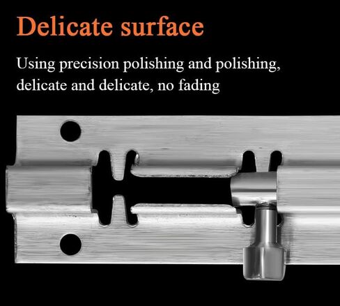 Door Lock,Gate Bolt Stainless,Slide,4 Pack, Barrel for Chests, Cabinets, Windows, Fences, Brushed Finish in Kuwait