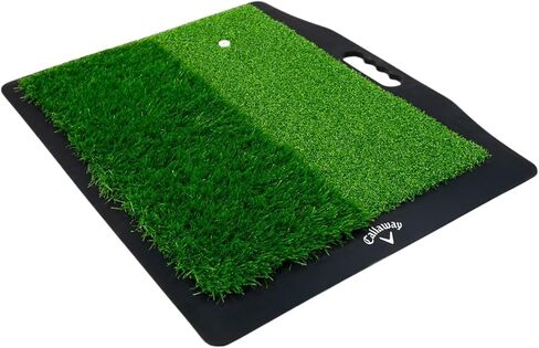 Callaway Dual-Strike Golf Hitting Mat with No-Slip Heavy Rubber Base, Simulating Both Fairway and Rough Surfaces in Kuwait
