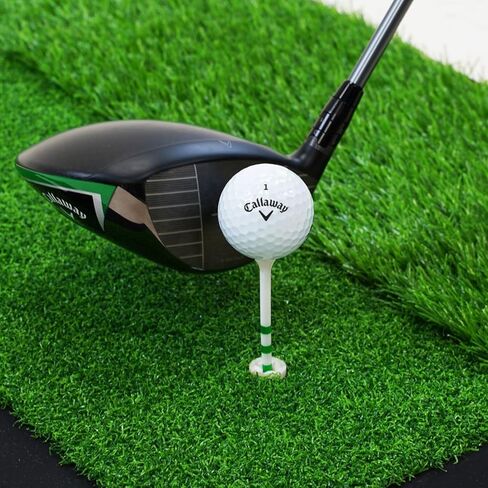Callaway Dual-Strike Golf Hitting Mat with No-Slip Heavy Rubber Base, Simulating Both Fairway and Rough Surfaces in Kuwait