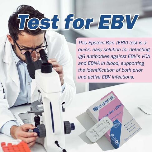 اختبار Epstein Barr (EBV) في المنزل، دقيق للغاية وسهل القراءة والاستخدام. ضد VCA وEBNA الخاصين بفيروس Epstein-Barr، نتائج سريعة خلال 15 دقيقة. in Kuwait