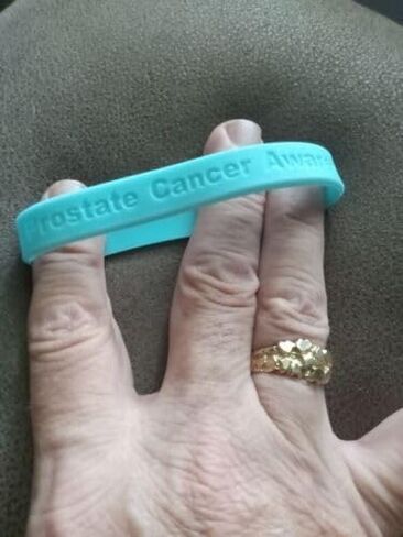 Jeirles Wholesale Light Blue Prostate Cancer Awareness Silicone Bracelets - 10 Pack - I Support Prostate Cancer Awareness Everyday - 100% Medical Grade Silicone - 8 Inch in Kuwait