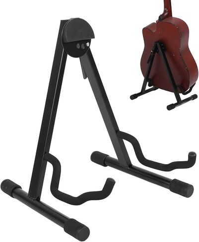 Cello Stand Foldable Support A Frame Display Storage Holder Violin Guitar Bass Accessory Black in Kuwait