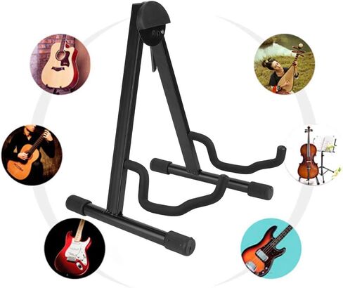 A Frame Cello Stand, Adjustable Folding Metal Instrument Support with Foam Pad, for Home Display Performance in Kuwait