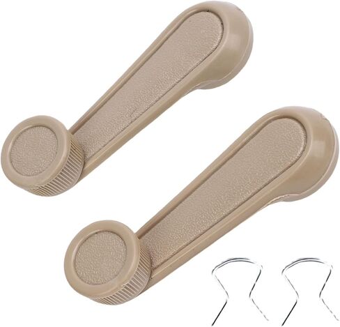 Keenso Window Crank Replacement, Car Window Crank Handle, Ergonomic Design ABS Material Replacement for Tacoma T100 Previa, with OEM Numbers 6926004020B0 692608910403 (Beige) in Kuwait