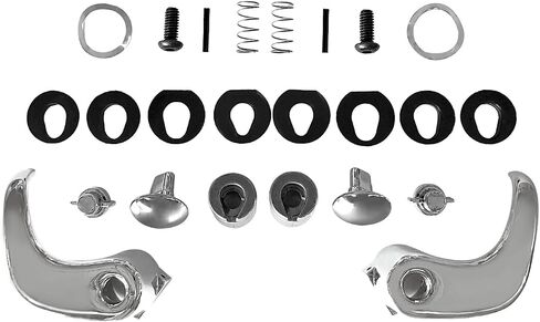 Chrome Locking Vent Window Handle Set of 2 - Replacement for Chevrolet GMC Trucks 1973-1994, Fits for OEM Part Numbers 76999, BHS01861, DHA35357, 15617125, 15617126‌ in Kuwait