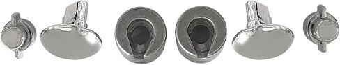 Chrome Locking Vent Window Handle Set of 2 - Replacement for Chevrolet GMC Trucks 1973-1994, Fits for OEM Part Numbers 76999, BHS01861, DHA35357, 15617125, 15617126‌ in Kuwait