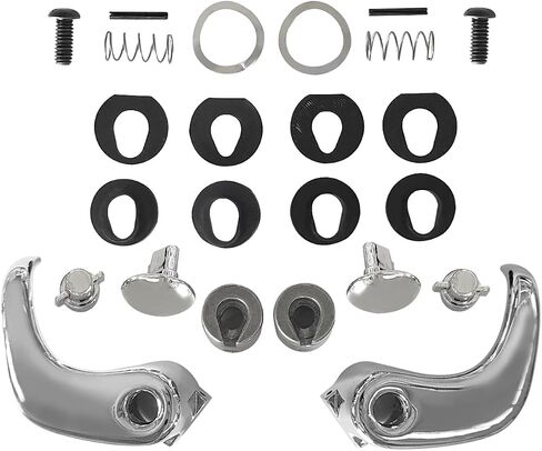 Chrome Locking Vent Window Handle Set of 2 - Replacement for Chevrolet GMC Trucks 1973-1994, Fits for OEM Part Numbers 76999, BHS01861, DHA35357, 15617125, 15617126‌ in Kuwait