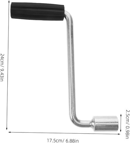 Camper Crank Handle Replacement 7.87 Inch Durable Hand Crank Socket for Trailer Jack Rv Truck Tarp Handle Easy Installation in Kuwait