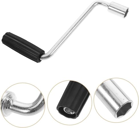 Camper Crank Handle Replacement 7.87 Inch Durable Hand Crank Socket for Trailer Jack Rv Truck Tarp Handle Easy Installation in Kuwait