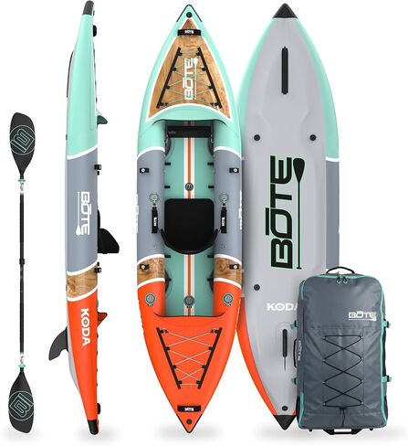 BOTE Koda Aero Inflatable Kayak Packable for Single Rider Adults Kids Family Friendly Blow Up Fishing MAGNEPod Compatible, Multiple Sizes in Kuwait