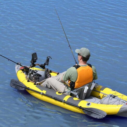 عناصر متقدمة StraitEdge ™ Angler نفخ قوارب الكاياك - AE1006-ANG قوارب الكاياك لصيد الأسماك مع حاملات قضيب وحقيبة ومضخة in Kuwait