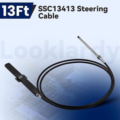 SSC13413 13Ft Rack Steering Cable Compatible with SB39526P,SB39544P Bezel Kits for Back Mount Steering System& SH5210P,SH5230P Helm Units Fits for SS14113 SS15113 in Kuwait