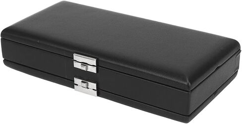 2 Layer Black Leather Bassoon, s, Wind Instrument Accessory with Soft Flannel Slots and Ventilation Holes, Compact Storage Solution for Musicians in Saudi Arabia