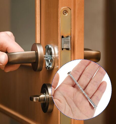 10 Set Cabinet Handle Screws, M4 Bolt Door Knob Screws & Sleeves, Adjustable Length Long Screw for Cabinets Handle & Pull, Fixer for Hollow Door Handles Knobs Escutcheons, 60mm Stainless Steel in Kuwait
