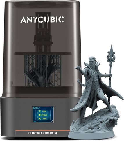 طابعة ANYCUBIC ثلاثية الأبعاد من الراتنج 10K، فوتون مونو 4 ومحطة الغسيل والمعالجة 3.0 in Kuwait