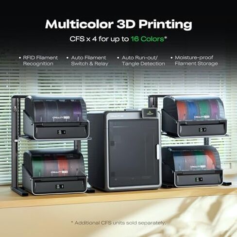 حزمة طابعة Creality K2 Combo ثلاثية الأبعاد مع صندوق مجفف خيوط Space Pi X4 in Kuwait