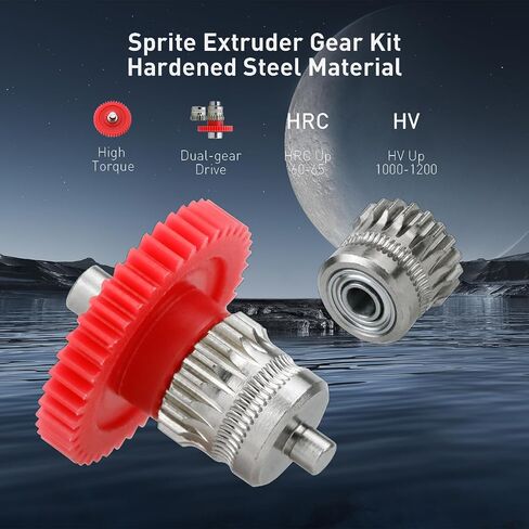 ​​Sprite Extruder Hardened Steel Gear Kit – Compatible with Ender-3 S1 Pro/S1/S1 Plus/CR-10 Smart Pro/V3 KE/SE/CR-M4/CR10 SE 3D Printers​ in Kuwait
