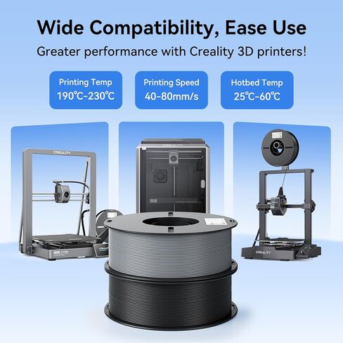 طابعة Creality K2 SE ثلاثية الأبعاد، أقصى سرعة 500 مم/ثانية، تدعم الطباعة متعددة الألوان التي تحتاج إلى حزمة CFS مع Creality 2 كجم PLA أزرق وأحمر in Kuwait